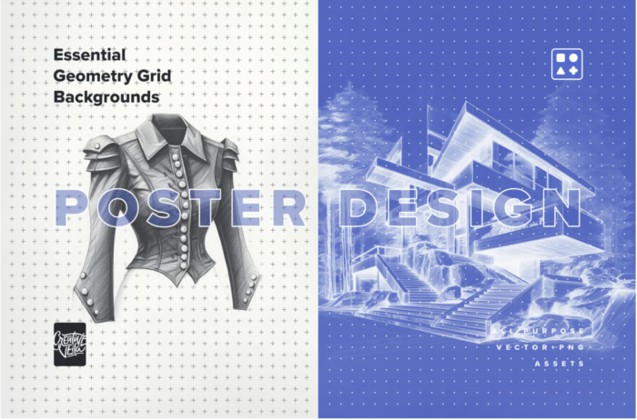 Essential Geometry Grid Backgrounds